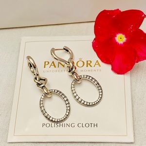 Pandora Knotted Hearts Symbol of Love earrings